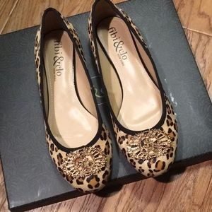 Leopard print ballet flats
